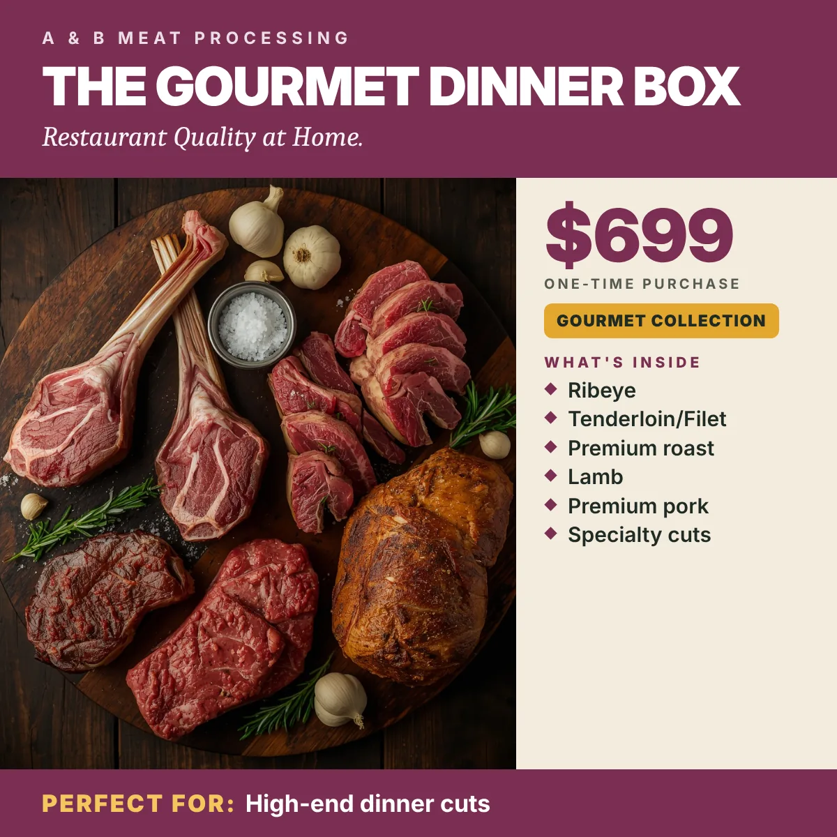 The Gourmet Dinner Box — product photograph