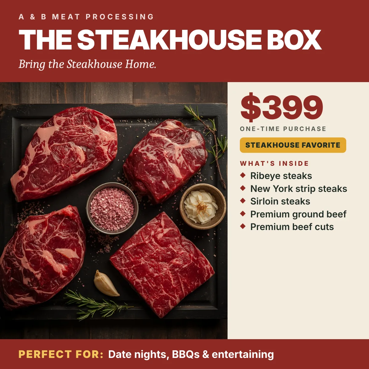 The Steakhouse Box — product photograph